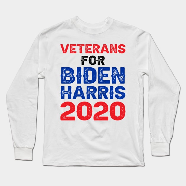 Veterans For Biden Harris 2020 Long Sleeve T-Shirt by DragonTees